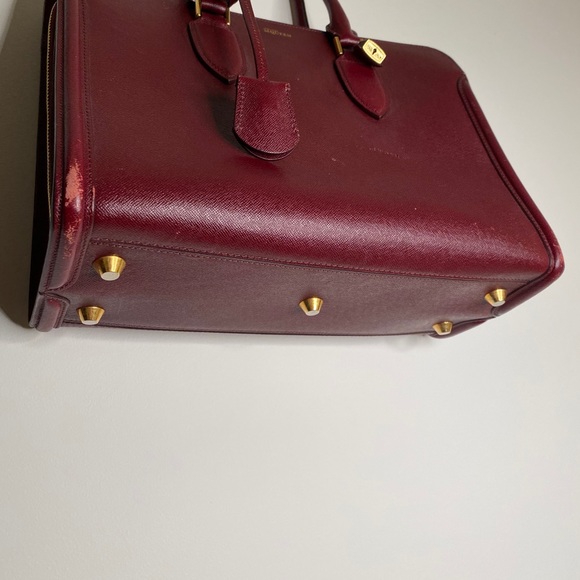 Alexander McQueen Burgundy Leather Heroine Tote - Picture 3 of 7